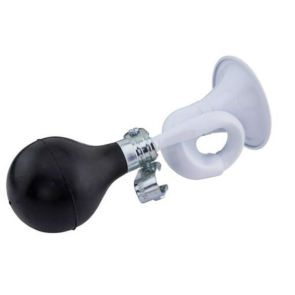 Alta 7 1/4" Bugle Bicycle Horn Multiple Colors (White)