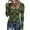 Dark Green#031, variant on Stichou Henley Shirts for Women Plaid Slim Fit Long Sleeve Soft Tops Casual Button T-Shirts Winter Fashion Outfits Blue L