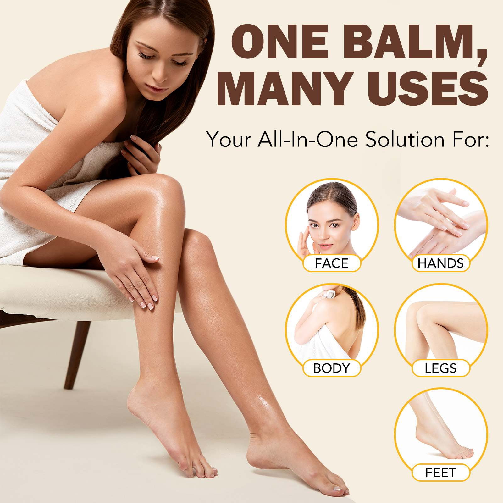 (3 pack) Ikzee Beef Tallow Balm for Skin Care 3.5oz, Face Cream Body Moisturizer, Tallow Honey Balm, Raw Honey & Pure Beeswax