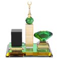 thumbnail image 1 of Muslim Kaaba Clock Tower Kit,Islamic Muslim Architecture Crafts Model Muslim Table Decoration Car Decor Accessories Ornaments Souvenirs, 1 of 8