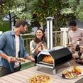 thumbnail image 3 of Horno de pizza para Exteriores con piedra de pizza de 30 cm Parrilla de pizza portátil con Patas plegables Costway, 3 of 4