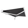 thumbnail image 4 of Awntech 12 Ft Key West Right Motorized Heavy Duty Patio Retractable Awning with Cassette (144in x 9.38in x 120in), Black, 4 of 8
