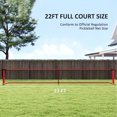 thumbnail image 3 of Soozier Portable Pickleball Net Set with 22FT Regulation Size Net, Ball Collector, Court Marking Kit, Balls, Carrying Bag, 3 of 7