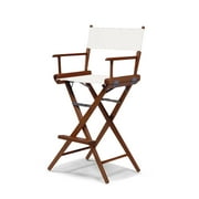 Telescope Casual World Famous Bar Height Director Chair With Walnut Stain Finish and Walnut Stain Fabric