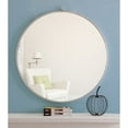 thumbnail image 2 of Metal frame Round Mirror with decorative hook 32 inch Silver finish, 2 of 5