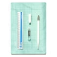 thumbnail image 1 of A5 Cutting Mat Set Self Healing Craft Cutting Board Engraving Plate with Cutter Ruler 12 Replacement Blades for DIY Arts & Crafts Projects Office School Supplies, 1 of 8