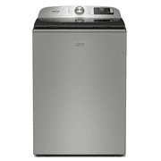 Maytag 5.3 Cu. Ft. Pet Pro Top Load Impeller Washer, Sanitize Cycle with Oxi, Silver - MTW7200RR