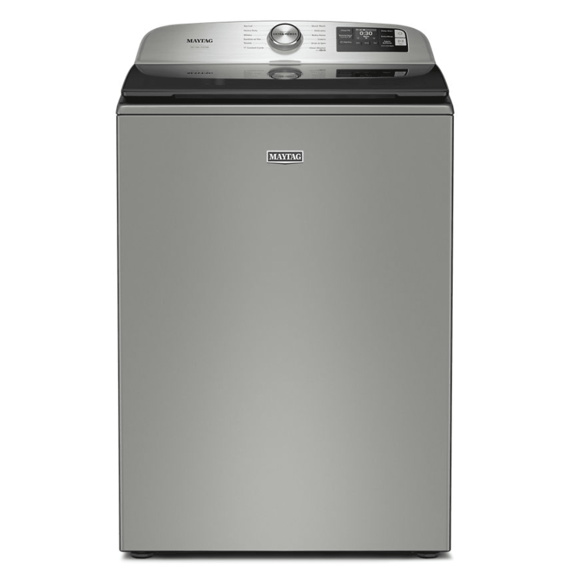Maytag 5.3 Cu. Ft. Pet Pro Top Load Impeller Washer, Sanitize Cycle with Oxi, Silver - MTW7200RR