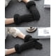 thumbnail image 4 of Guantes de invierno para mujer, cálidos, elásticos, con forro polar, guantes gruesos, pantalla táctil, SMS, clima frío, guantes de invierno para mujer (negro), 4 of 5
