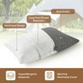 thumbnail image 3 of JAJALUYA Travel Memory Foam Travel Pillow Comfortable and Soft Camping Pillow Portable Pillow Sleeper Gray, 3 of 10