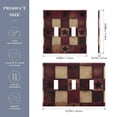 thumbnail image 2 of Yayeee Toggle Light Switch Wall Plate 2-Gang 4.56"x4.48" Decorative Outlet Cover, Star Spangled Squares, 2 of 7