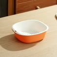thumbnail image 2 of Tumotour Kitchen Organizer Basket Food Safe Plastic Drainer Space Saving Storage Container For Vegetables Utensils Sturdy Easy Clean Multi Purpose Use, 2 of 6