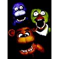 thumbnail image 2 of Five Nights at Freddy's Horror Video Game Characters Men's Black Long Sleeve Tee- M, 2 of 2