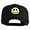 Black, variant on Smile Face Circular Patched Six Panels Pro Style Cap - Royal OSFM