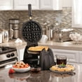 Hamilton Beach Flip Belgian Waffle Maker with Removable NonStick Plates, Stainless Steel, 26030