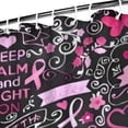 thumbnail image 3 of Pink Breast Cancer and Love Shower Curtain 72"x84" ,Bathroom Decorative Shower Curtains Set with 12 Hooks,Modern Waterproof Washable Shower Curtain, 3 of 6