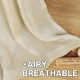 thumbnail image 6 of H.VERSAILTEX Elegant Natural Linen Sheer Curtain Panels, Energy Saving Privacy Protection Nickel Grommet Window Panels / Drapes for Bedroom / Living Room, 2 Panels, 52x108-Inch, Butter, 6 of 6