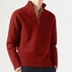 thumbnail image 5 of Gibobby Suéter cuello alto hombre suéteres de cuello alto para hombre, color sólido, cálidos, delgados(Rojo,M), 5 of 5