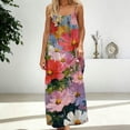 thumbnail image 4 of Sakmal Casual Backless Cami Dresses Womens Hawaiian Mumu Maxi Tropical House Dress Crew Neck Sleeveless Ladies Sundress L, 4 of 6