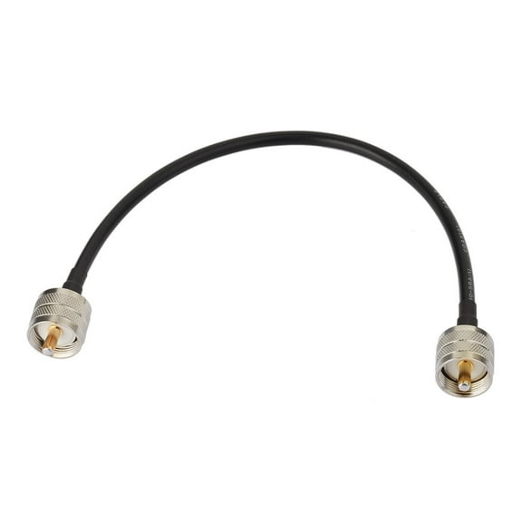 Eightwood UHF Male PL-259 to Male PL-259 Low Loss Digital Coax Jumper Cable (12" RG58) for HAM & CB Radio,Antenna Analyzer,dummy load,SWR METER