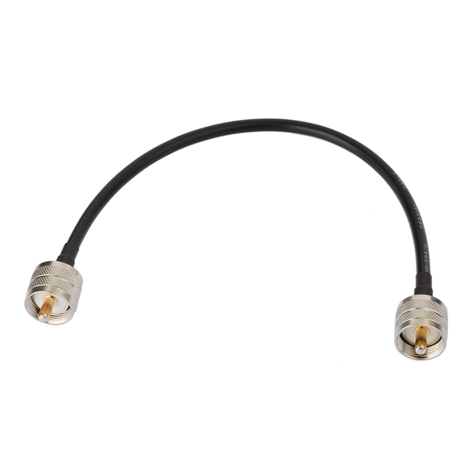 Eightwood UHF Male PL-259 to Male PL-259 Low Loss Digital Coax Jumper Cable (12" RG58) for HAM & CB Radio,Antenna Analyzer,dummy load,SWR METER