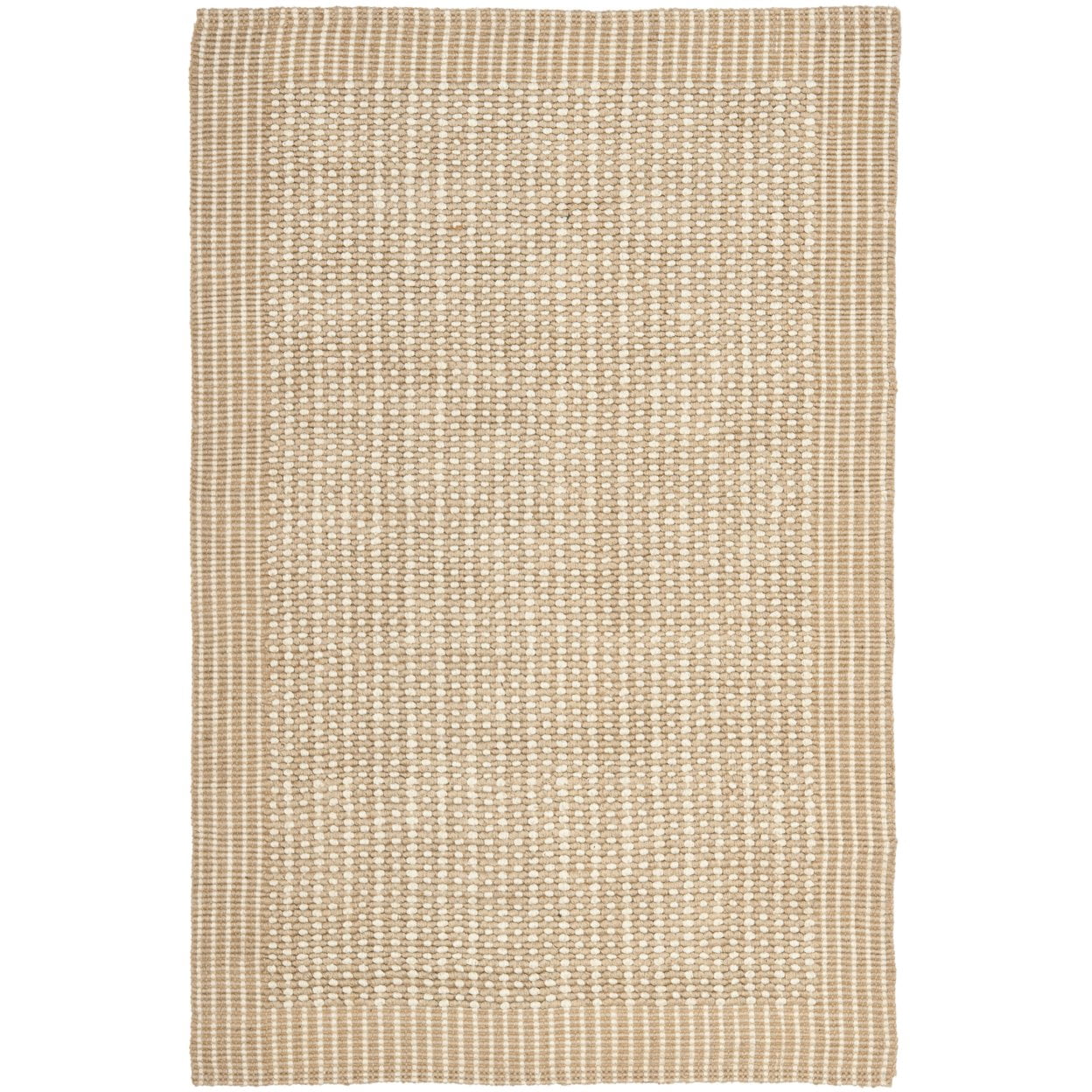 SAFAVIEH Natural Fiber Langston Geometric Jute Area Rug, Ivory/Beige, 2'6" x 4'