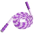 thumbnail image 1 of Eigraketly Hombres Mujeres Cuerda de saltar con cuentas suaves Niños Cuerda de saltar de fitness segmentada gratis Suministros deportivos Accesorios para máquinas de ejercicios púrpura, 1 of 6
