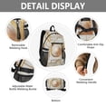 thumbnail image 4 of JIALIOU 14" Laptop Backpack Waterproof Airline Approved Stylish Casual Daypack for Travel Business College Work, Abstract White Geometric, 4 of 8