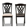 thumbnail image 4 of Bowery Hill Upholstered and Brown Finished Wood 2-Piece Dining Chair Set, 4 of 7