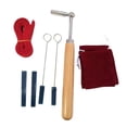 thumbnail image 4 of Juego de Afinación de Piano de 7 Piezas con Bolsa de Almacenamiento, Cinta Amortiguadora Roja de Alta Eficiencia, Accesorios para Instrumentos, Amorti, 4 of 6