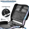 thumbnail image 4 of FORMRS Zipper Binder with Shoulder Strap 2-inch Ring 500 Sheet Capacity File Bag, Purple Art Pattern, 4 of 5