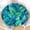Daily-palm D, variant on Colorful Floral Round Fitted Tablecloth with Elastic Edge,Waterproof Wipeable Reusable Spring Summer Red Flowers Leaf Table Cover for 40-44" Stretch Table Cloth for Dinner Indoor Outdoor Party Picnic