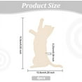 thumbnail image 6 of 4Pcs Unfinished Wood Pieces - 6.1x4.5 Inch Elephant Wood Slices for DIY Crafts Wall Decoration Pendants, 6 of 9