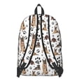 thumbnail image 3 of German Shepherd Dog and Footprint Backpack for School,Cute School Bag,Schoolbag with Adjustable Shoulder Straps & Padded Back,15.7"x11.8"x5.5", 3 of 5