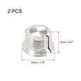 thumbnail image 2 of Uxcell 6.4mm Shaft Hole Potentiometer Volume Control Rotary Knobs Effect Pedal Knobs Clear 2 pcs, 2 of 3