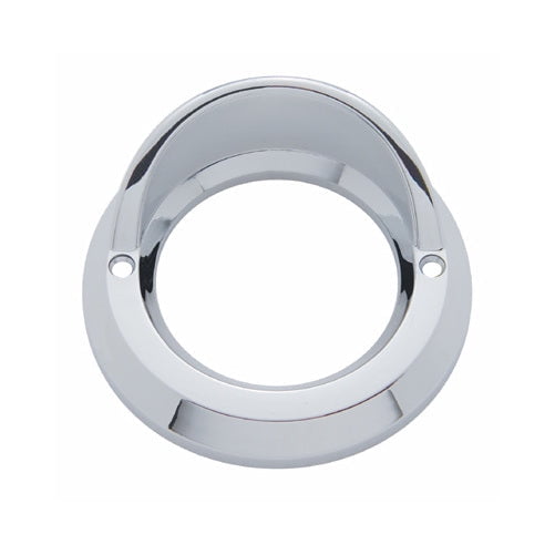 Round Chrome Visor Bezel / Covers 2" LED Side Marker Clearance Light