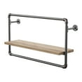 thumbnail image 3 of Furniture of America Peale Metal and Wood Wall Shelf A, Sand Black, 3 of 8