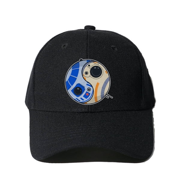 Gorra de béisbol BB8 deportiva para hombre, ajustable a presión, 56 a 59 cm