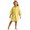 Yellow, variant on WXFAZCVU Girls Cover Up Swimming Beach Fashion Full Zip Hooded Capes Bathrobes Going Out Size 7-14 Years