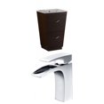 thumbnail image 1 of 21-in. W Floor Mount Wenge Vanity Set For 1 Hole Drilling  AI-9040, 1 of 9