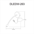 thumbnail image 2 of Applique Dainolite DLEDW-263-SV Argent, 2 of 3