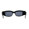 thumbnail image 2 of Lunettes de Soleil Rétro Rectangulaires à Monture Épaisse pour Femmes Bleu, 2 of 4