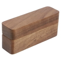 Masteelf Wooden Ring Box Ring Box Wedding Ring Case Wooden Ring Holder Jewelry Display Box