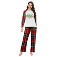 thumbnail image 2 of Onlypjs Christmas Family Matching Pajamas Sets – Holiday Plaid Long Sleeve Sleepwear for Women, Men – Festive Matching Christmas Pajamas for Couples & Families, 2 of 6