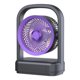 thumbnail image 2 of USB Desk Fan with LED Light Rechargeable Portable Fan for Outdoor Home Use Quiet Small Table Fan for Bedroom Dorm Office Personal Cooling Fan with Adjustable Speed Compact Fan for Travel Desk Use, 2 of 9
