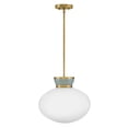 thumbnail image 2 of 83604LCB-SF Lark Lucy - 12W 1 LED Medium Pendant-13.25 Inch Tall and 15 Inch Wide-Lacquered Brass/Sea Foam Finish, 2 of 7