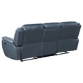 thumbnail image 5 of Sloane 2-piece Upholstered Reclining Sofa Set Blue, 5 of 18