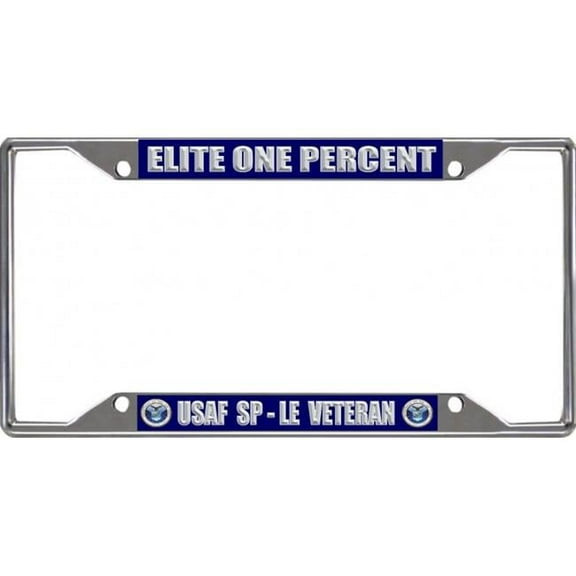 USAF SP-LE Elite Veteran Every State Chrome License Plate Frame