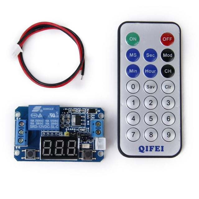Temporizador programable multifuncional,Módulo de control de relé con control remoto