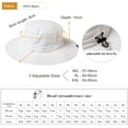 thumbnail image 2 of L/XL/XXL UV50+ Waterproof Wide Brim Bucket Sun Hat for Summer Fishing Hiking w/Detachable Strap & Vented Mesh, 2 of 5